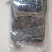 Non-Slip Half Finger Rubber Knuckle Motorcycle Gloves